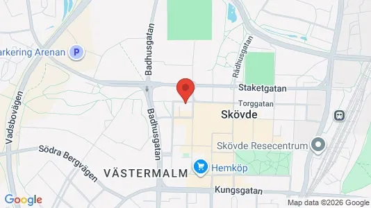 Apartments for rent i Skövde - kort over placeringen