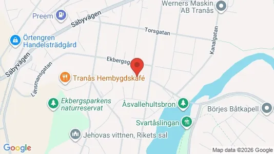 Apartments for rent i Tranås - kort over placeringen
