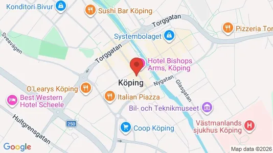 Apartments for rent i Köping - kort over placeringen