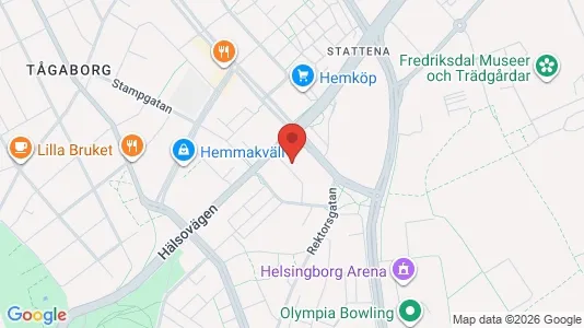 Apartments for rent i Helsingborg - kort over placeringen
