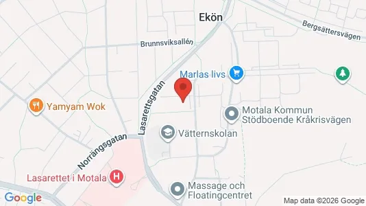 Apartments for rent i Motala - kort over placeringen