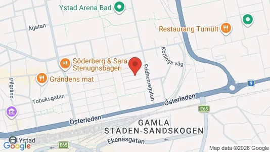 Apartments for rent i Ystad - kort over placeringen