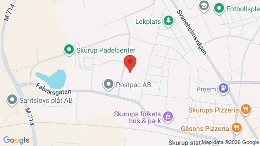 Apartments for rent i Skurup - kort over placeringen