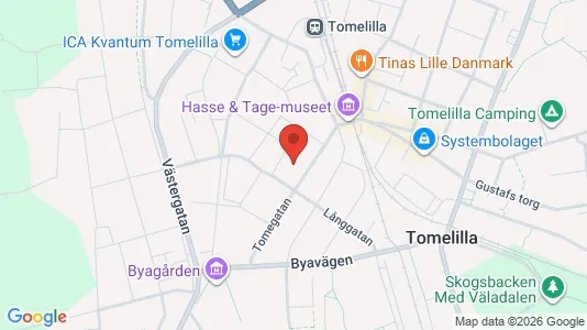 Apartments for rent i Tomelilla - kort over placeringen