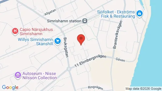 Apartments for rent i Simrishamn - kort over placeringen