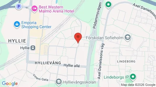 Apartments for rent i Hyllie - kort over placeringen