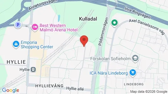 Apartments for rent i Hyllie - kort over placeringen
