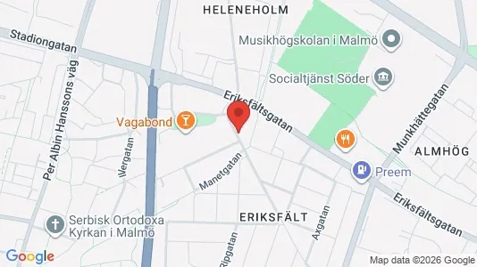 Apartments for rent i Sofielund - kort over placeringen