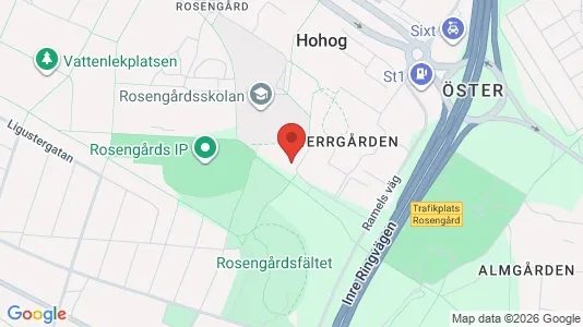 Apartments for rent i Rosengård - kort over placeringen