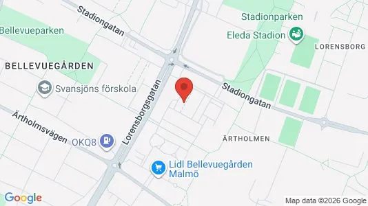 Apartments for rent i Malmö City - kort over placeringen