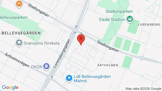 Apartments for rent i Malmö City - kort over placeringen