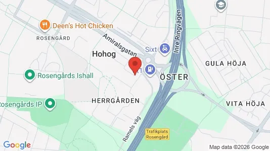 Apartments for rent i Rosengård - kort over placeringen