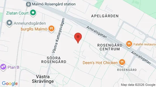 Apartments for rent i Rosengård - kort over placeringen