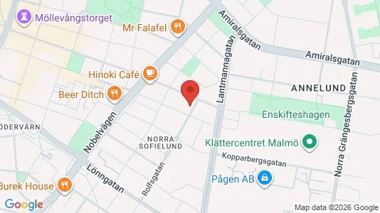 Apartments for rent i Sofielund - kort over placeringen