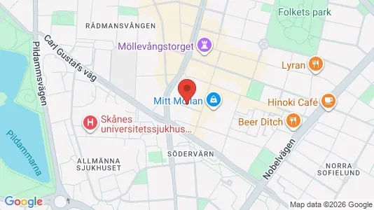 Apartments for rent i Malmö City - kort over placeringen