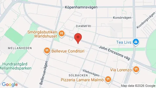Apartments for rent i Malmö City - kort over placeringen