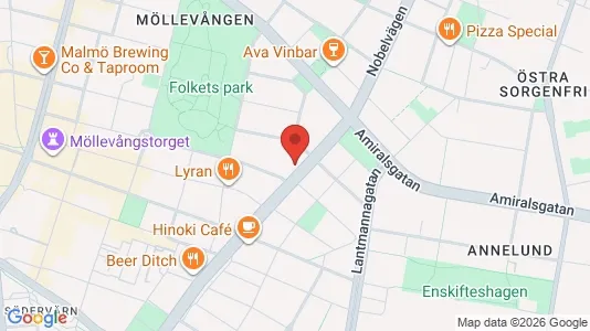 Apartments for rent i Malmö City - kort over placeringen