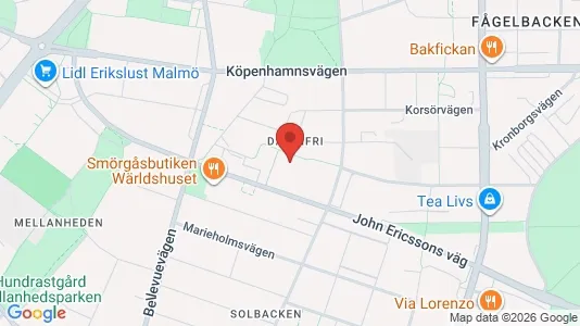 Apartments for rent i Malmö City - kort over placeringen