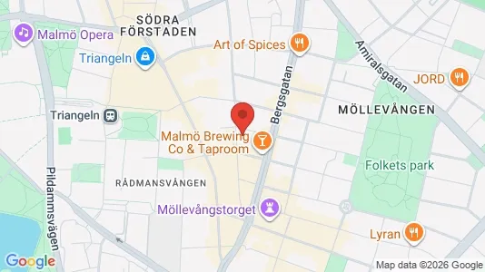 Apartments for rent i Malmö City - kort over placeringen