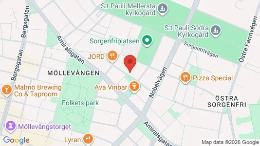 Apartments for rent i Malmö City - kort over placeringen