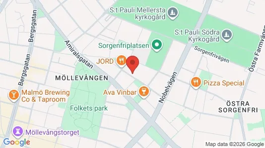 Apartments for rent i Malmö City - kort over placeringen