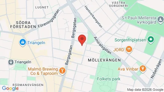 Apartments for rent i Malmö City - kort over placeringen