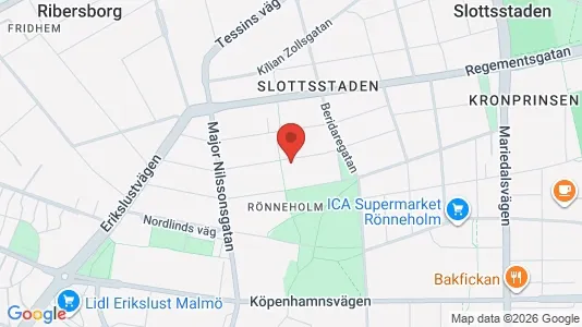 Apartments for rent i Malmö City - kort over placeringen