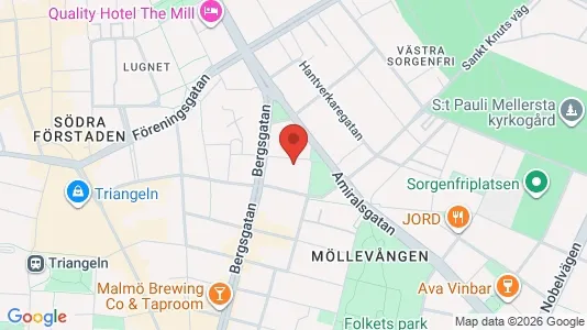 Apartments for rent i Malmö City - kort over placeringen
