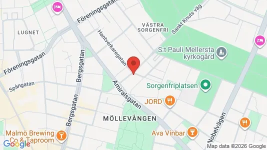Apartments for rent i Malmö City - kort over placeringen