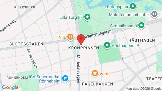 Apartments for rent i Malmö City - kort over placeringen