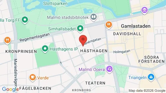 Apartments for rent i Malmö City - kort over placeringen