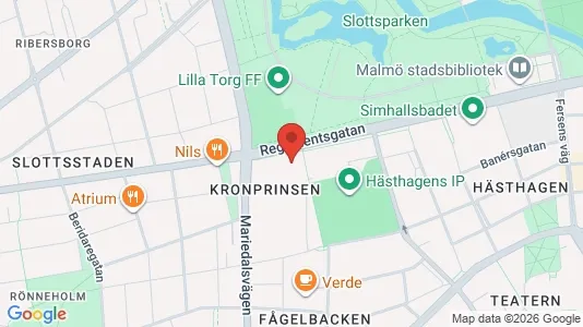 Apartments for rent i Malmö City - kort over placeringen