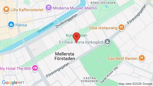 Apartments for rent i Malmö City - kort over placeringen