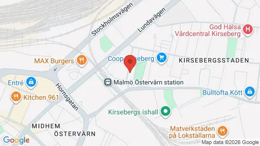 Apartments for rent i Kirseberg - kort over placeringen