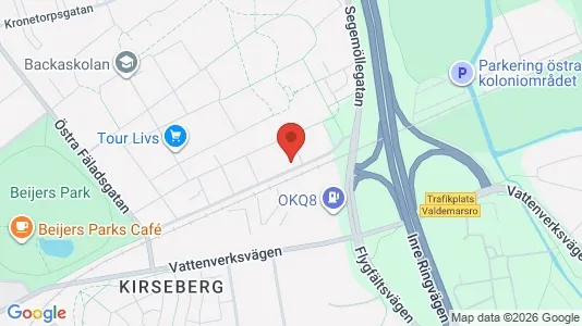 Apartments for rent i Kirseberg - kort over placeringen