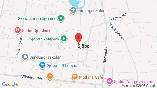 Apartments for rent i Sjöbo - kort over placeringen