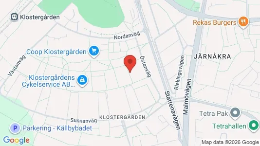 Apartments for rent i Lund - kort over placeringen