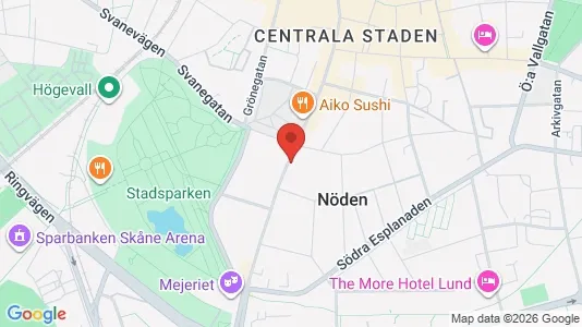 Apartments for rent i Lund - kort over placeringen