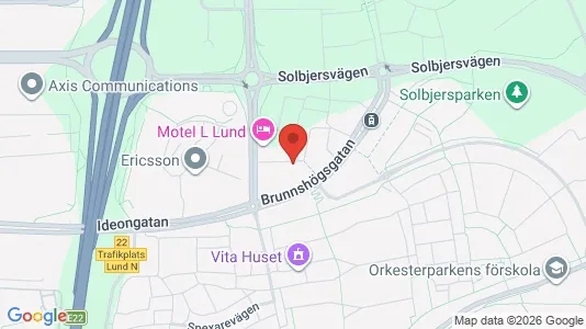 Apartments for rent i Lund - kort over placeringen