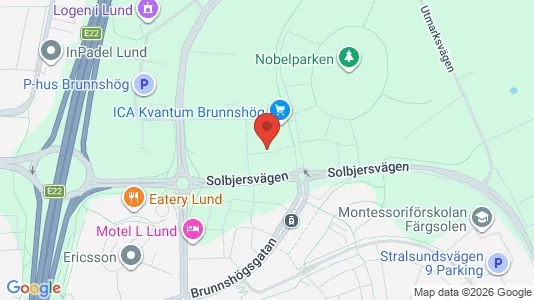 Apartments for rent i Lund - kort over placeringen