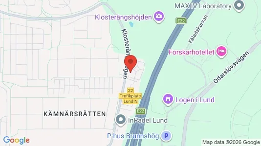 Rooms for rent i Lund - kort over placeringen