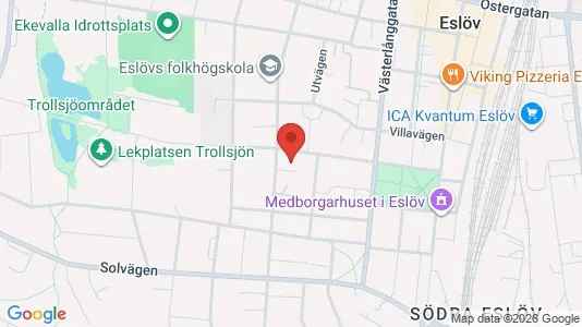 Apartments for rent i Eslöv - kort over placeringen
