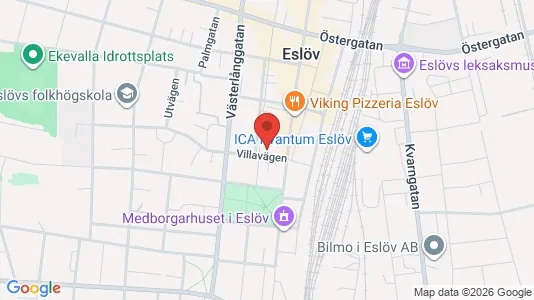 Apartments for rent i Eslöv - kort over placeringen