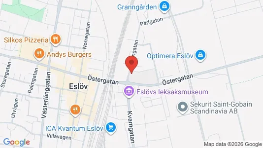 Apartments for rent i Eslöv - kort over placeringen