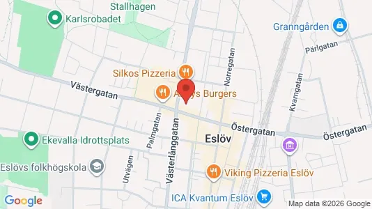 Apartments for rent i Eslöv - kort over placeringen