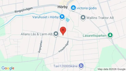 Apartments for rent i Hörby - kort over placeringen