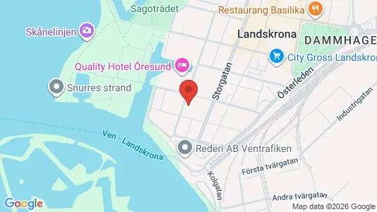 Apartments for rent i Landskrona - kort over placeringen