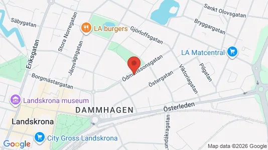 Apartments for rent i Landskrona - kort over placeringen