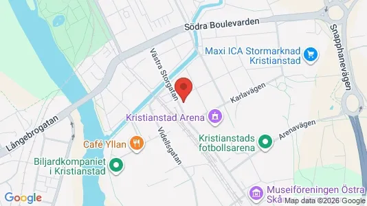 Apartments for rent i Kristianstad - kort over placeringen