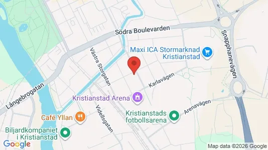 Apartments for rent i Kristianstad - kort over placeringen